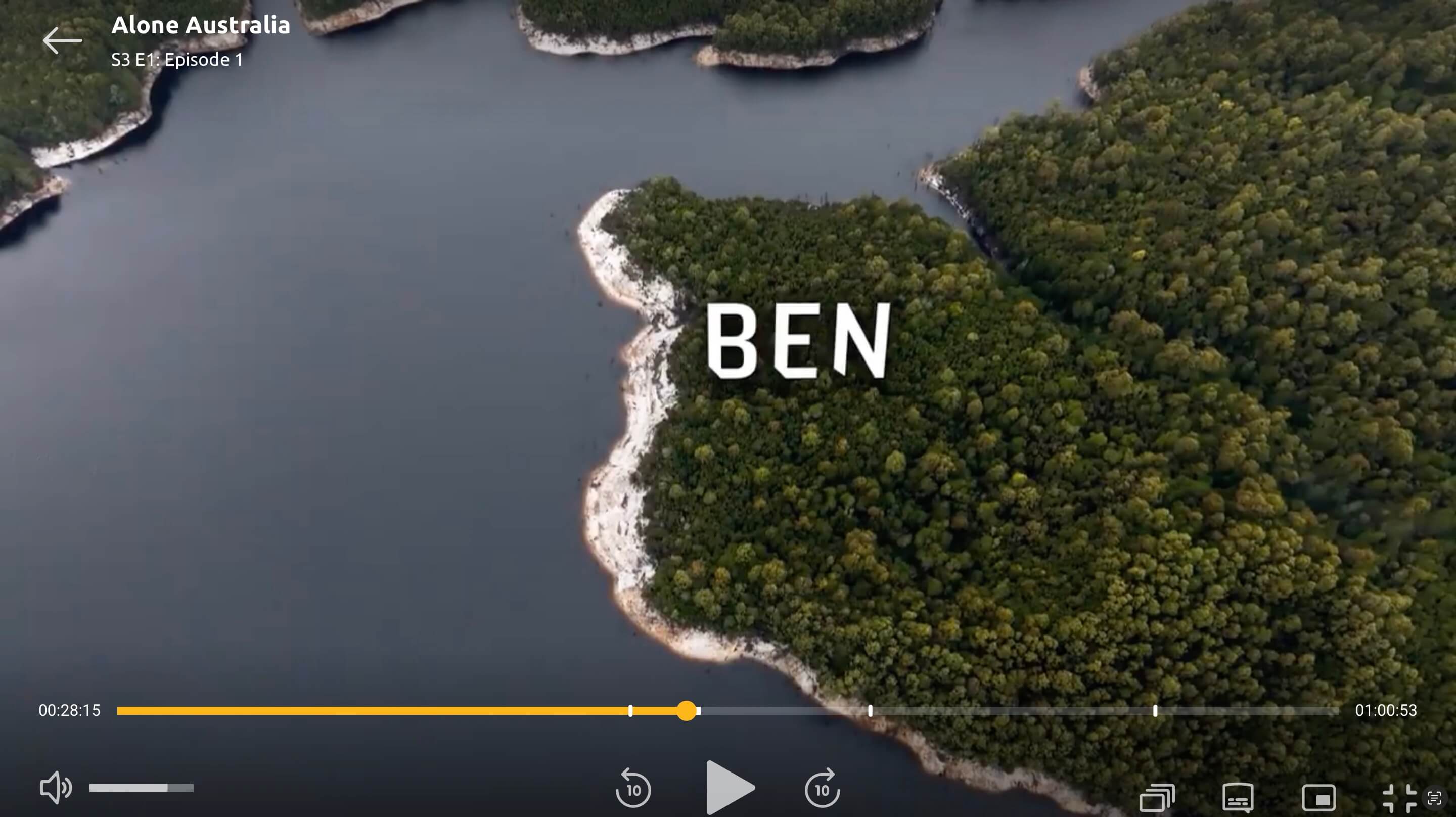 Screengrab from Ben's location