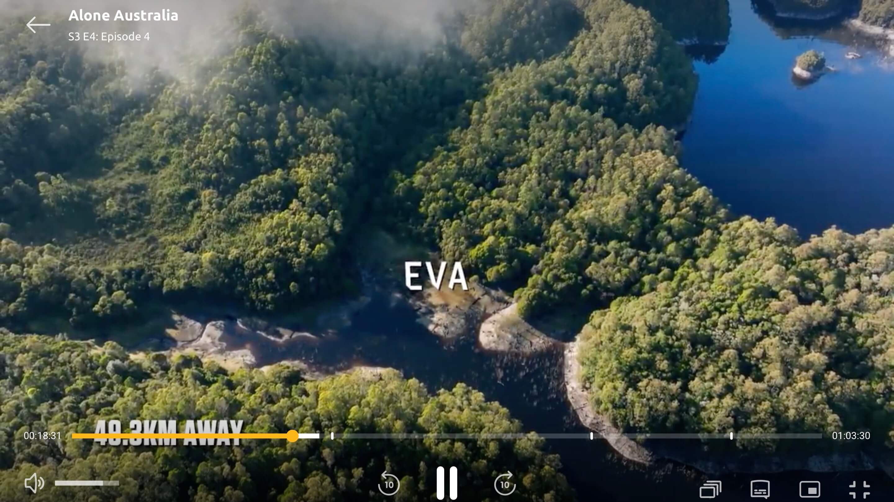 Screengrab from Eva's location