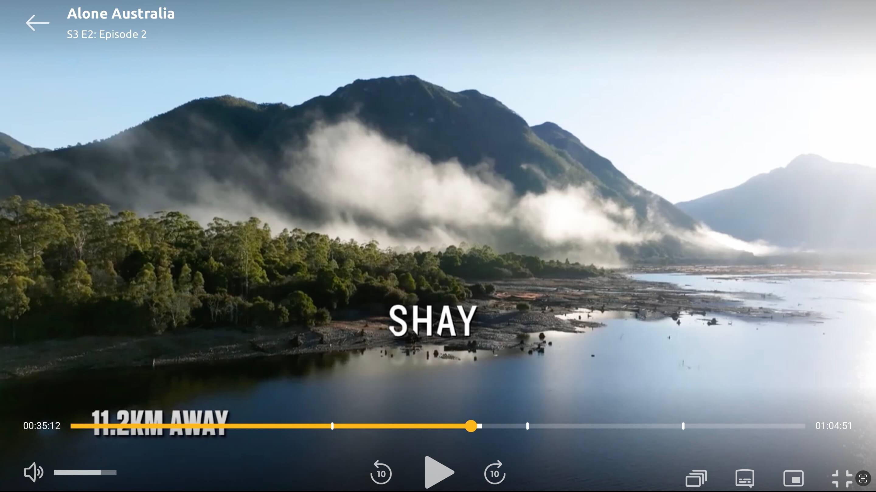 Screengrab from Shay's location